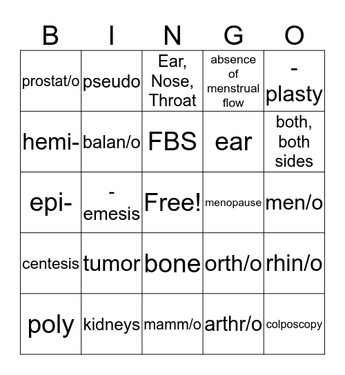 Final Bingo Card