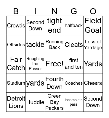FANtastic Bingo Card