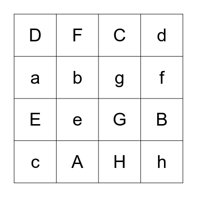 ABC Boot Camp Bingo Card