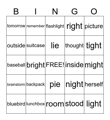 Unit 4 week 4 and 5 Bingo Card