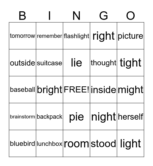 Unit 4 week 4 and 5 Bingo Card