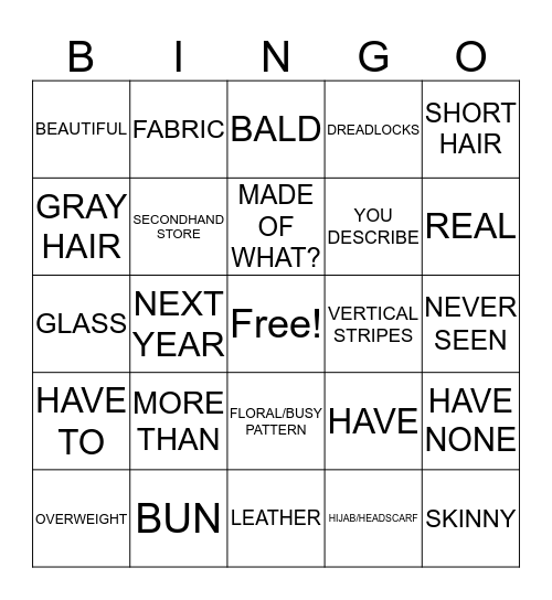 Unit 7 Vocabulary Bingo Card