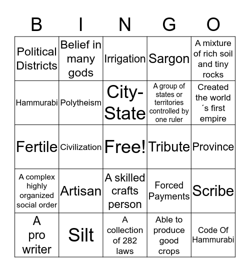 Bingo Board #3 Bingo Card