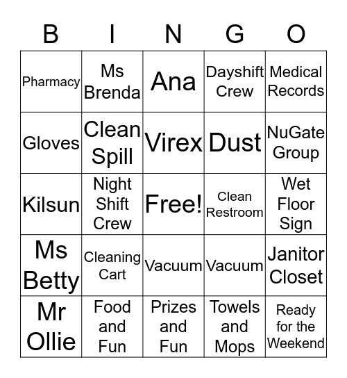 Kings & Queens of Clean! Bingo Card