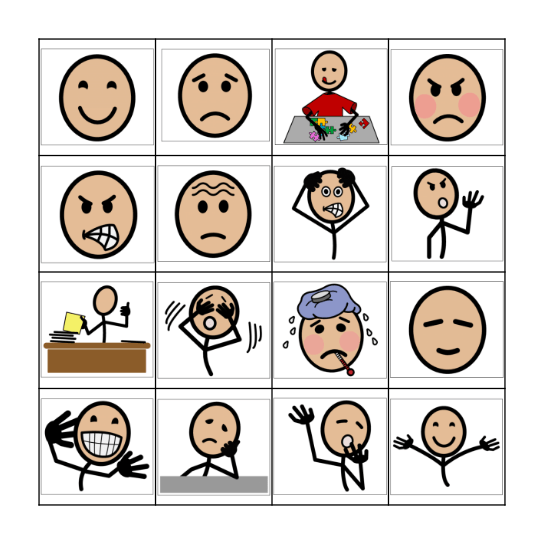 Emotions Bingo! Bingo Card