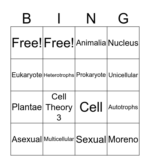Jenna :) Bingo Card