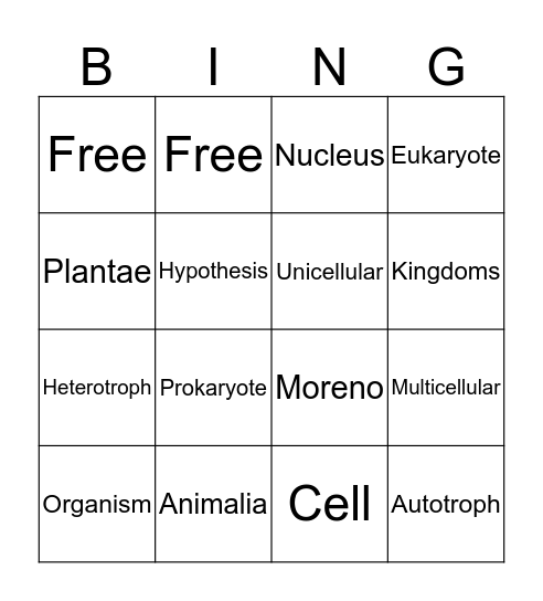 Marisol Bingo Card
