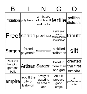 Bingo Card