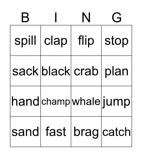 BINGO Card