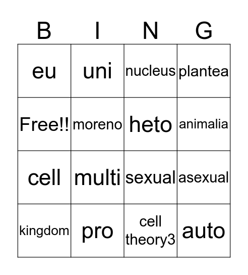 iromi Bingo Card