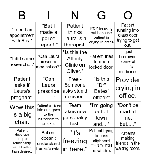 ABH Bingo Card