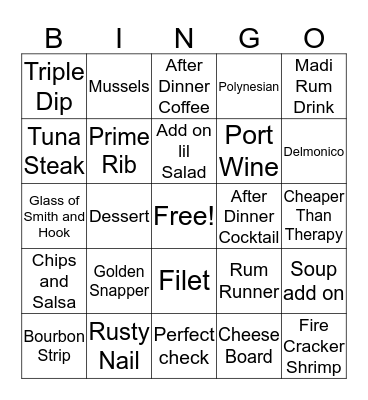 Sales Bingo Card