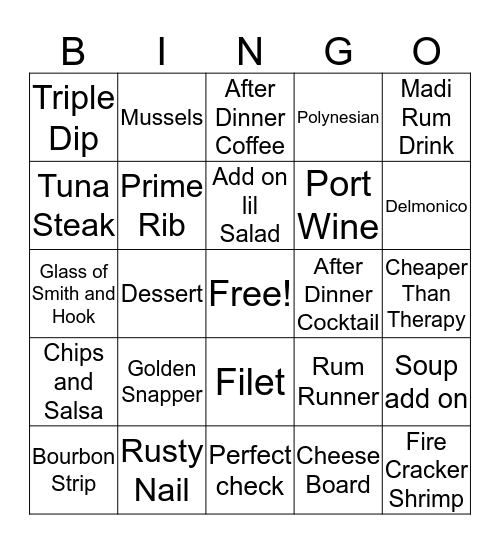 Sales Bingo Card