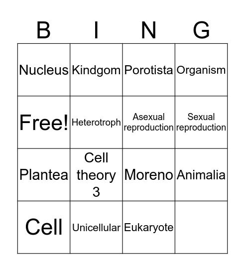 Angel  Bingo Card