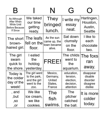 Bienvenidos a Mexico -- Loteria Bingo Card