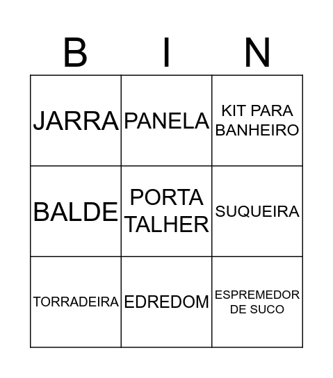 CHÁ DA PRII Bingo Card