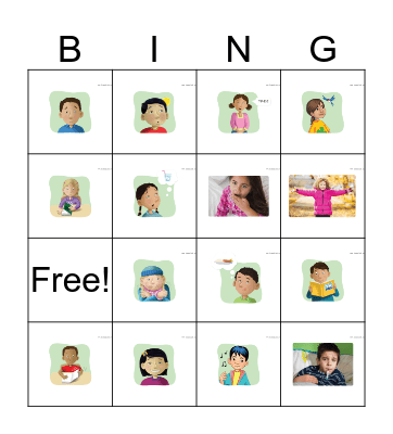 welcome to ENGLISH Bingo Card