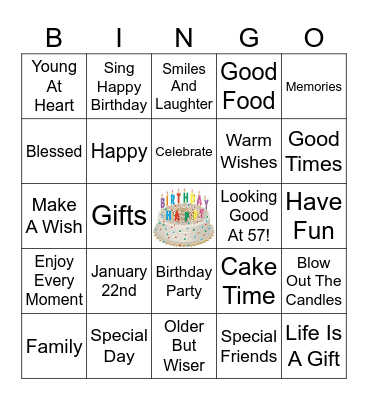 Happy Birthday John! Bingo Card