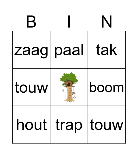 klok hele uren Bingo Card