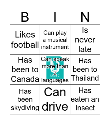 Find Someone Who Bingo Card