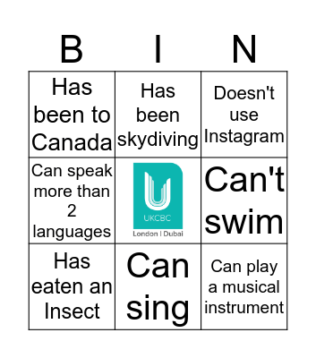 Find Someone Who Bingo Card