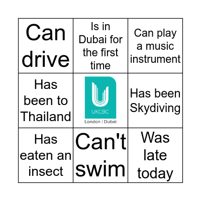 Find Someone Who.. Bingo Card