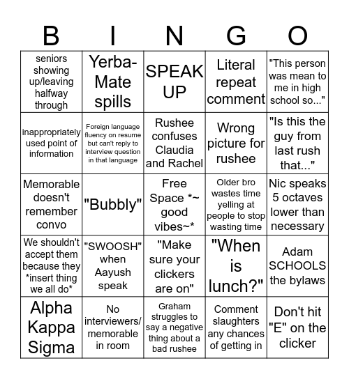 W H E R E ' S V O T I N G Bingo Card