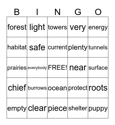 Unit 6 Week 1 Bingo Card