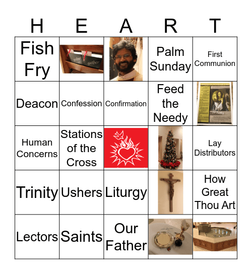 Sacred Heart 150th Anniversary Bingo Card