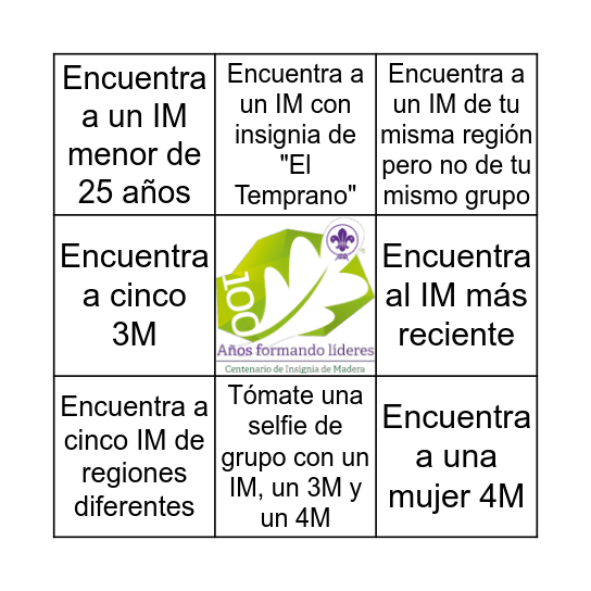 ENCUENTRO GILWELL 100 - COLOMBIA Bingo Card