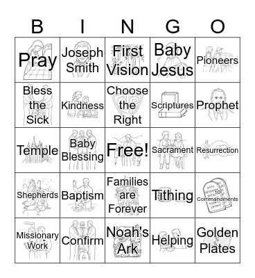 Primary Bingo Card