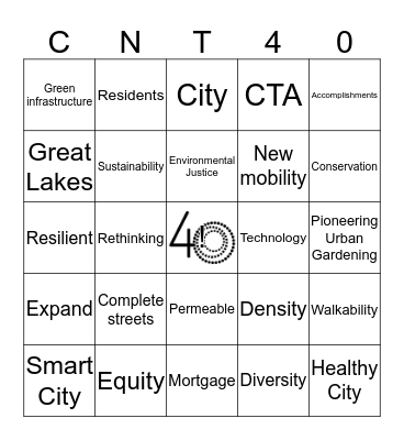 CNT Buzzword Bingo! Bingo Card