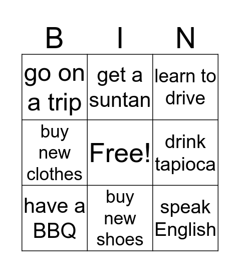 Did you...? Bingo Card