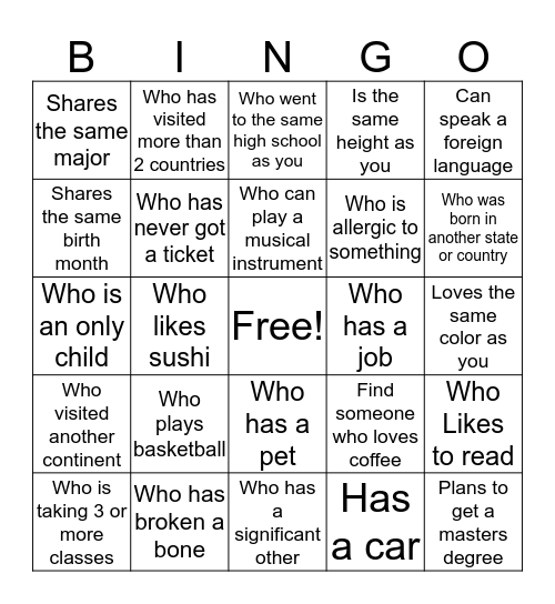 SLS Bingo! Bingo Card