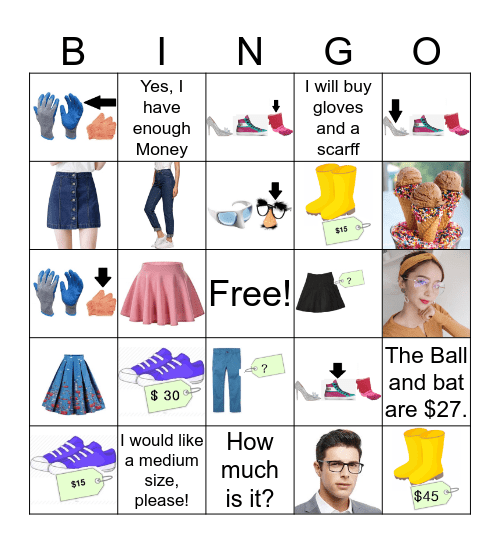 Lesson 8 Bingo Card