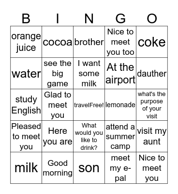 R & S B 9/16 Bingo Card