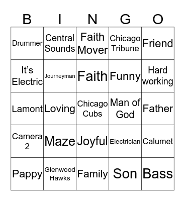 Bingo Card