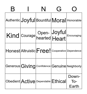 Happy Birthday John George (Buddy) Bingo Card