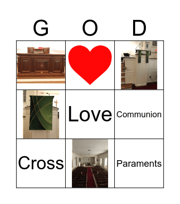 Presbyterian Bingo Card