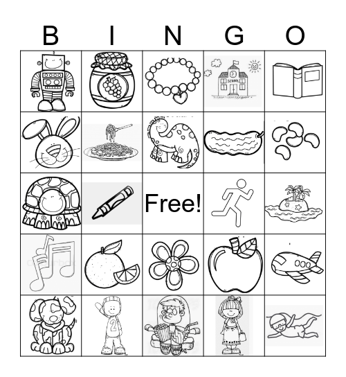 All About Me Bingo Card