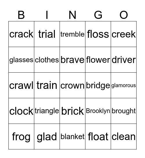 Constant Blend Bingo Card