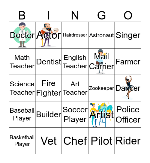 I want to be... Bingo Card