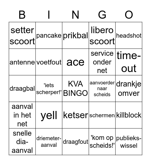 KVA BINGO Card