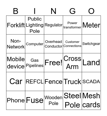 Capex Bingo Card