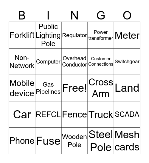 Capex Bingo Card