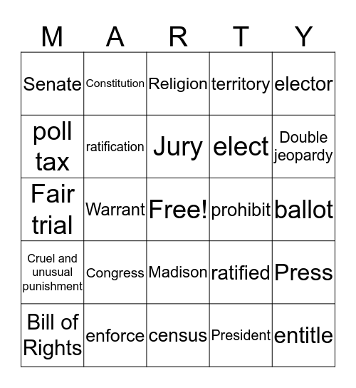 Bingo Card