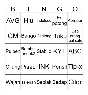 kknJJAEHYUN Bingo Card