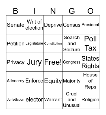 MarLett Bingo Card