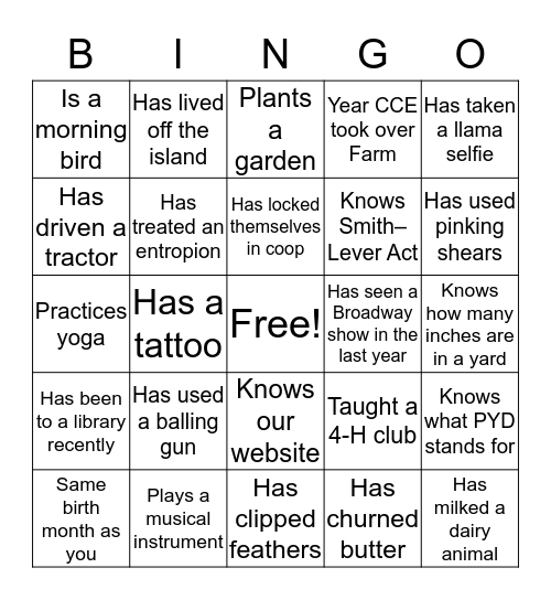 All Staff Meeting Bingo Card