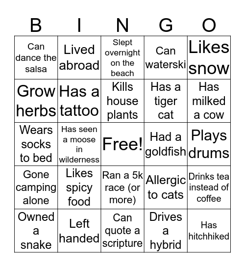 First Church Leadership Retreat Bingo Card